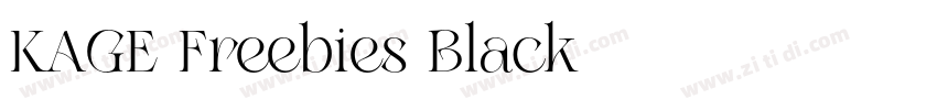 KAGE Freebies Black字体转换